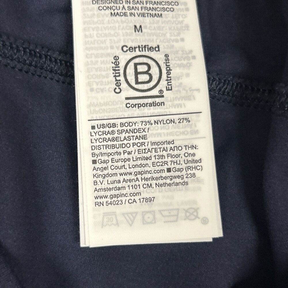 Athleta Salutation High Rise Joggers Womens Medium Navy Pockets 531288 Yoga New - Picture 7 of 11